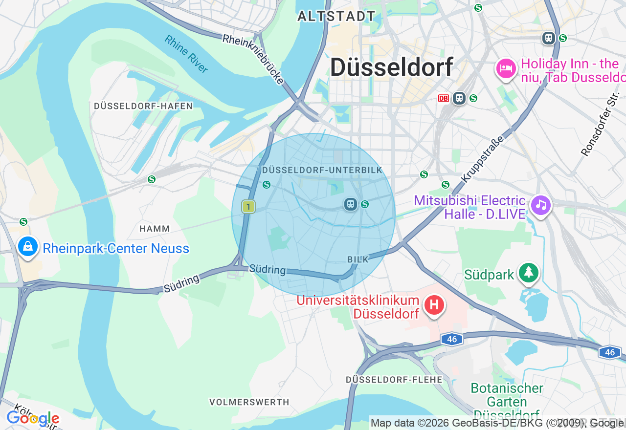 Kartenansicht der Location