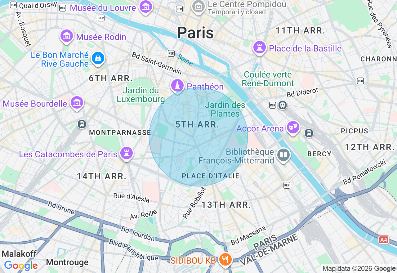 Carte de l'emplacement