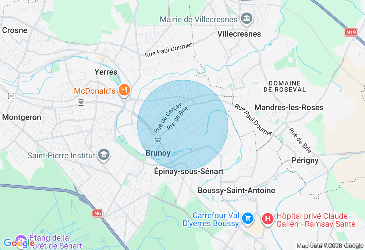 Carte de l'emplacement