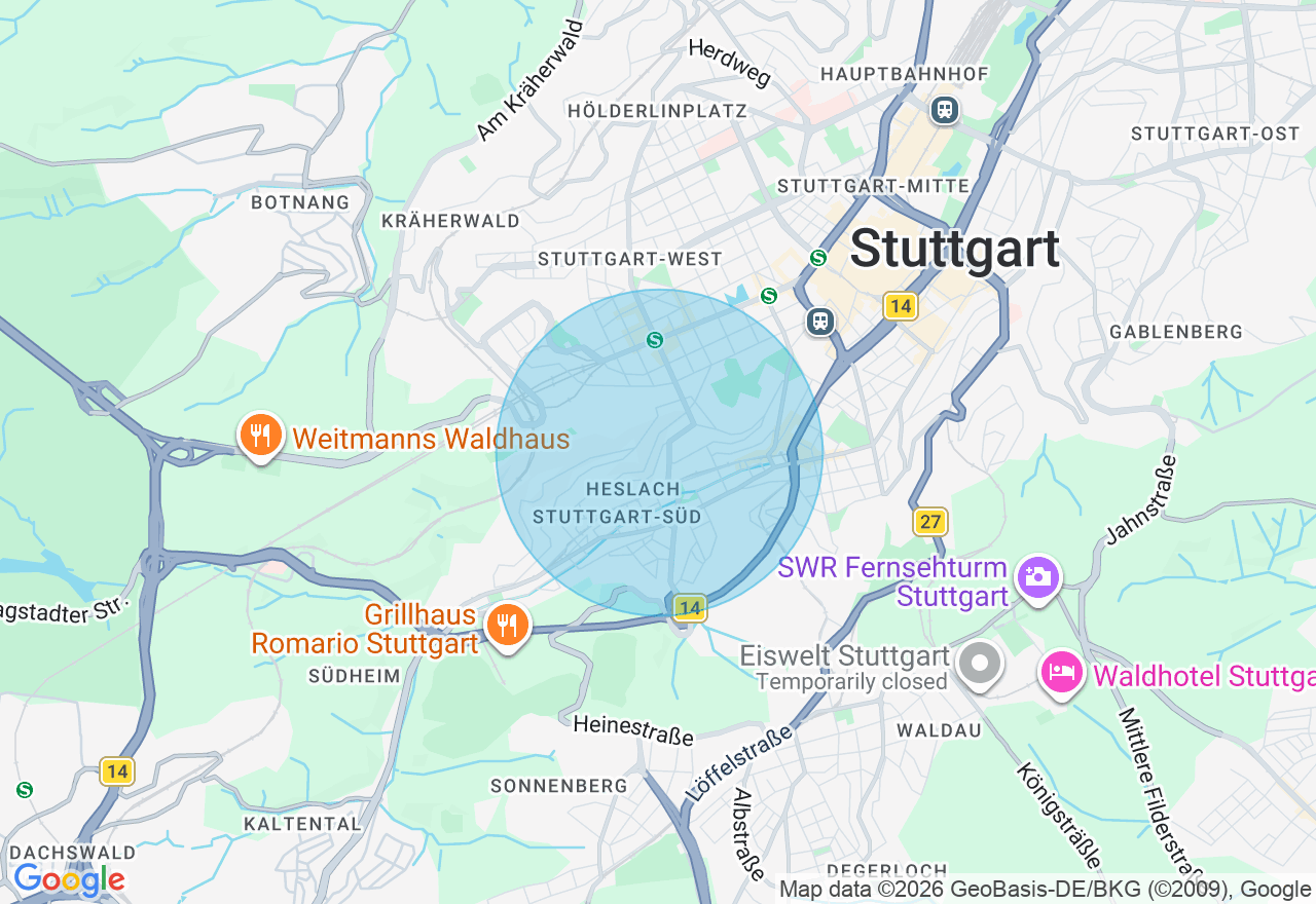 Kartenansicht der Location