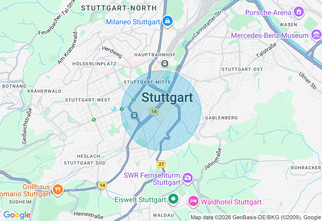 Kartenansicht der Location