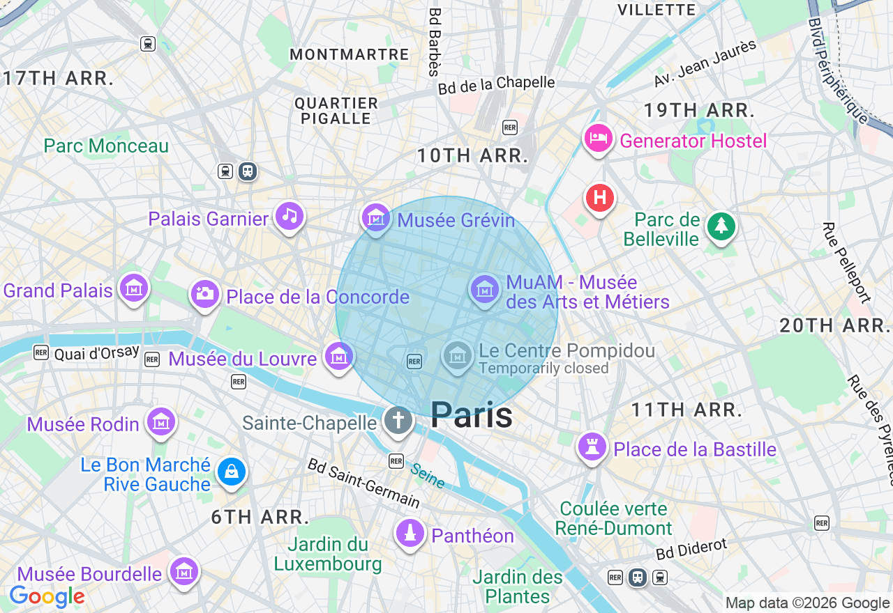 Carte de l'emplacement