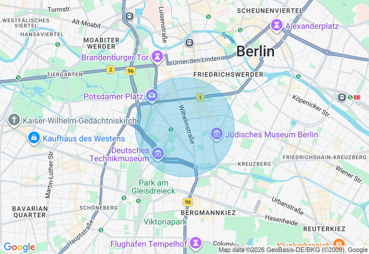 Kartenansicht der Location