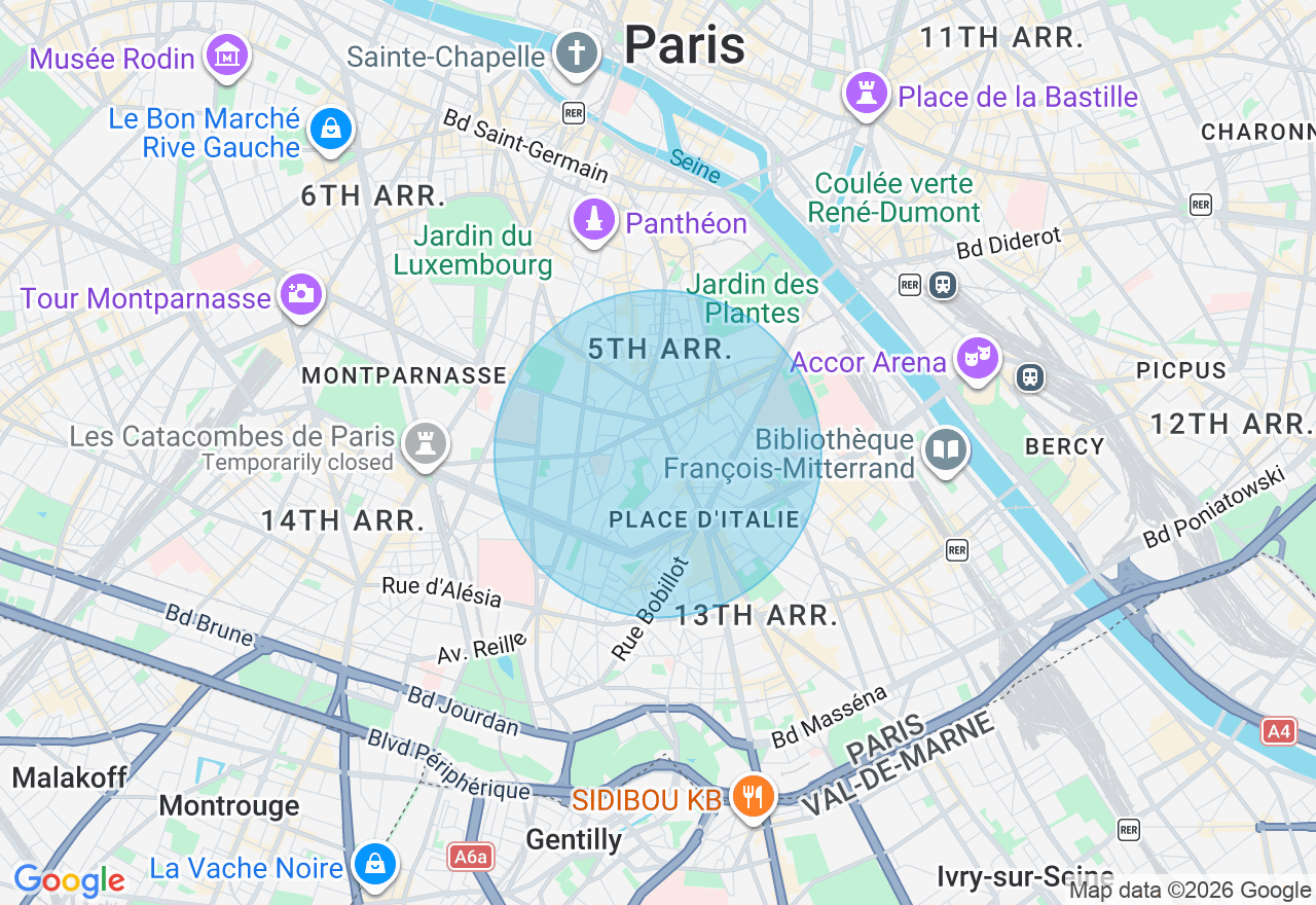 Carte de l'emplacement