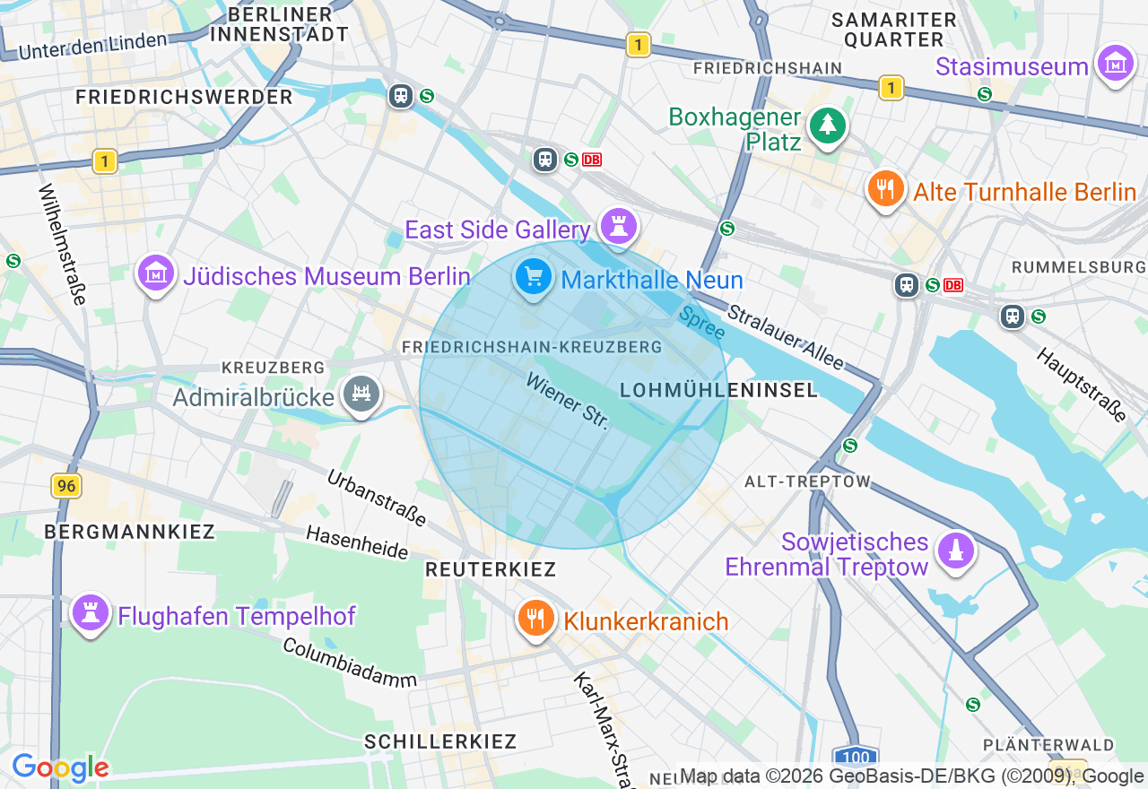 Kartenansicht der Location