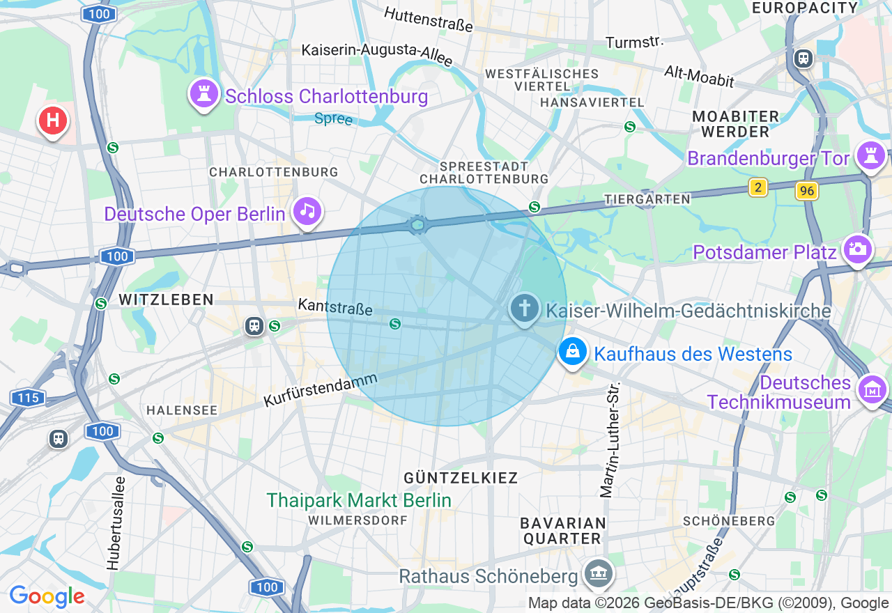 Kartenansicht der Location