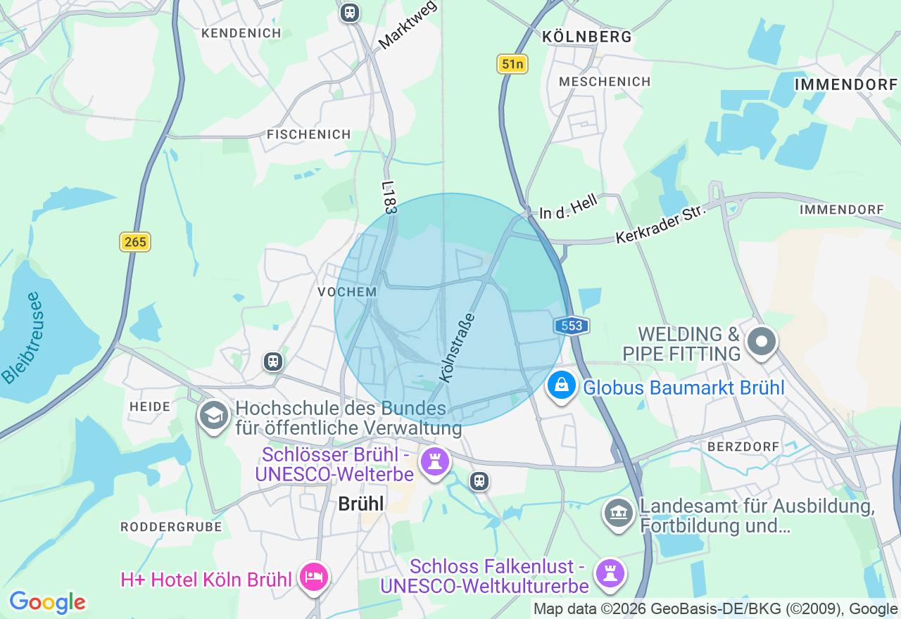 Kartenansicht der Location