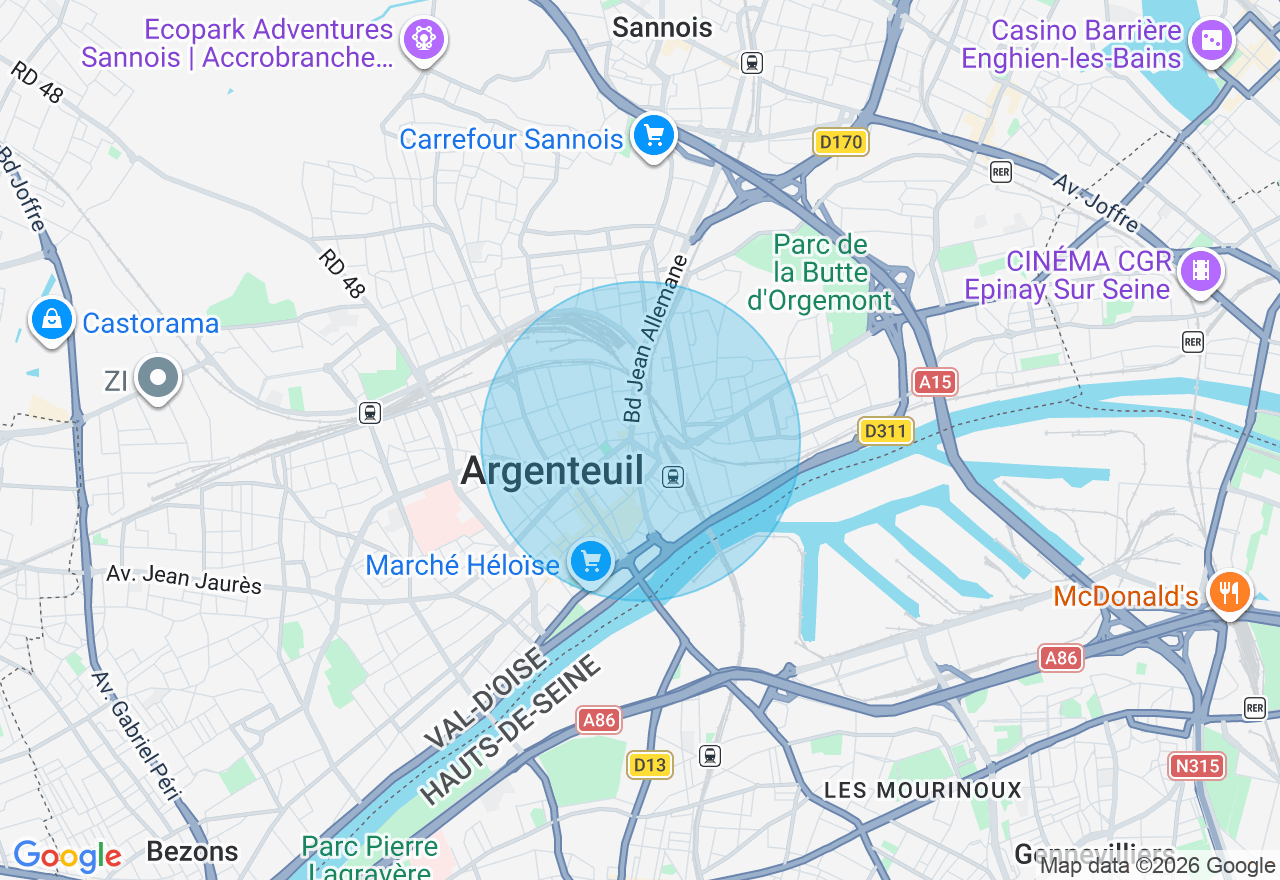 Carte de l'emplacement