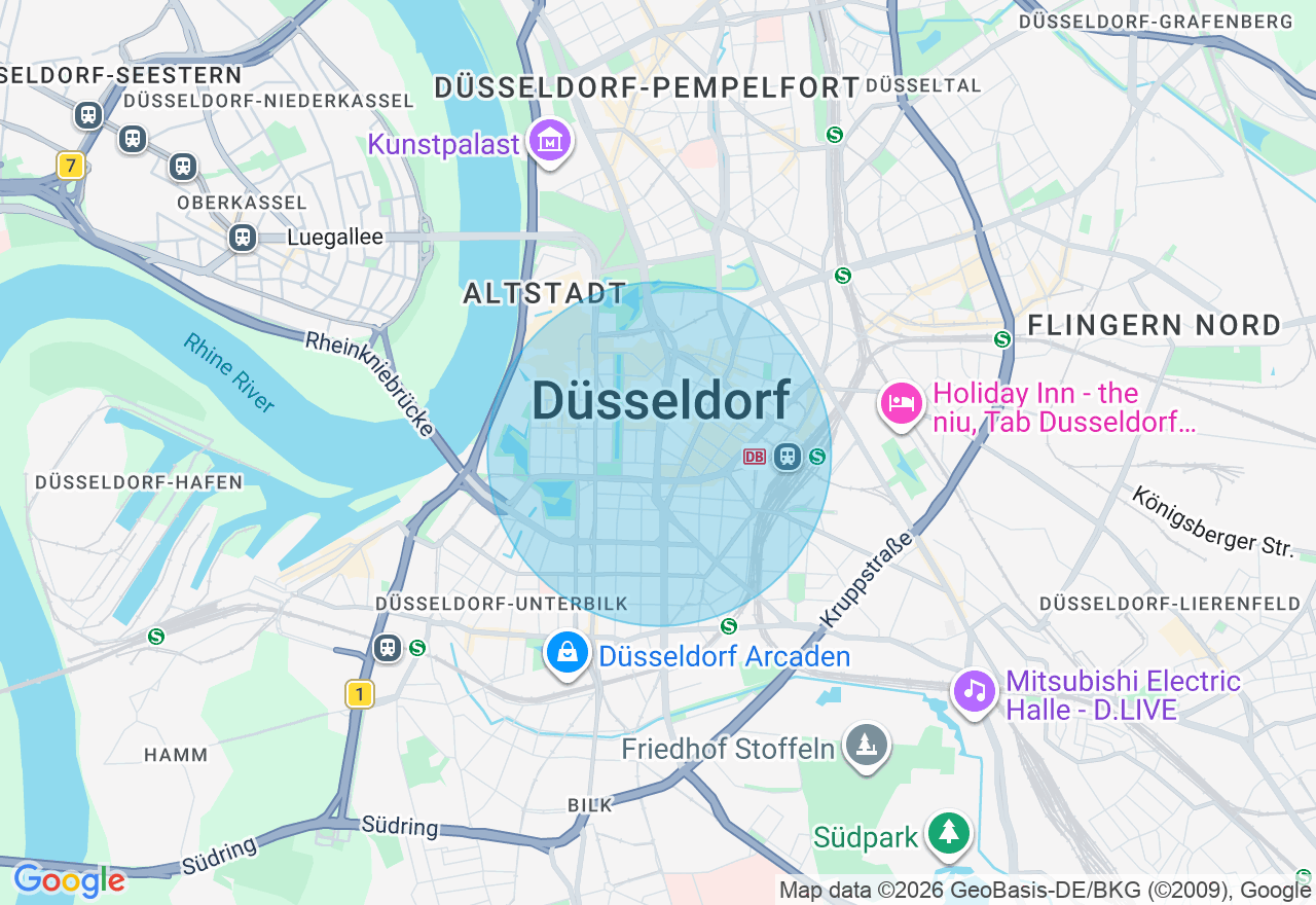 Kartenansicht der Location
