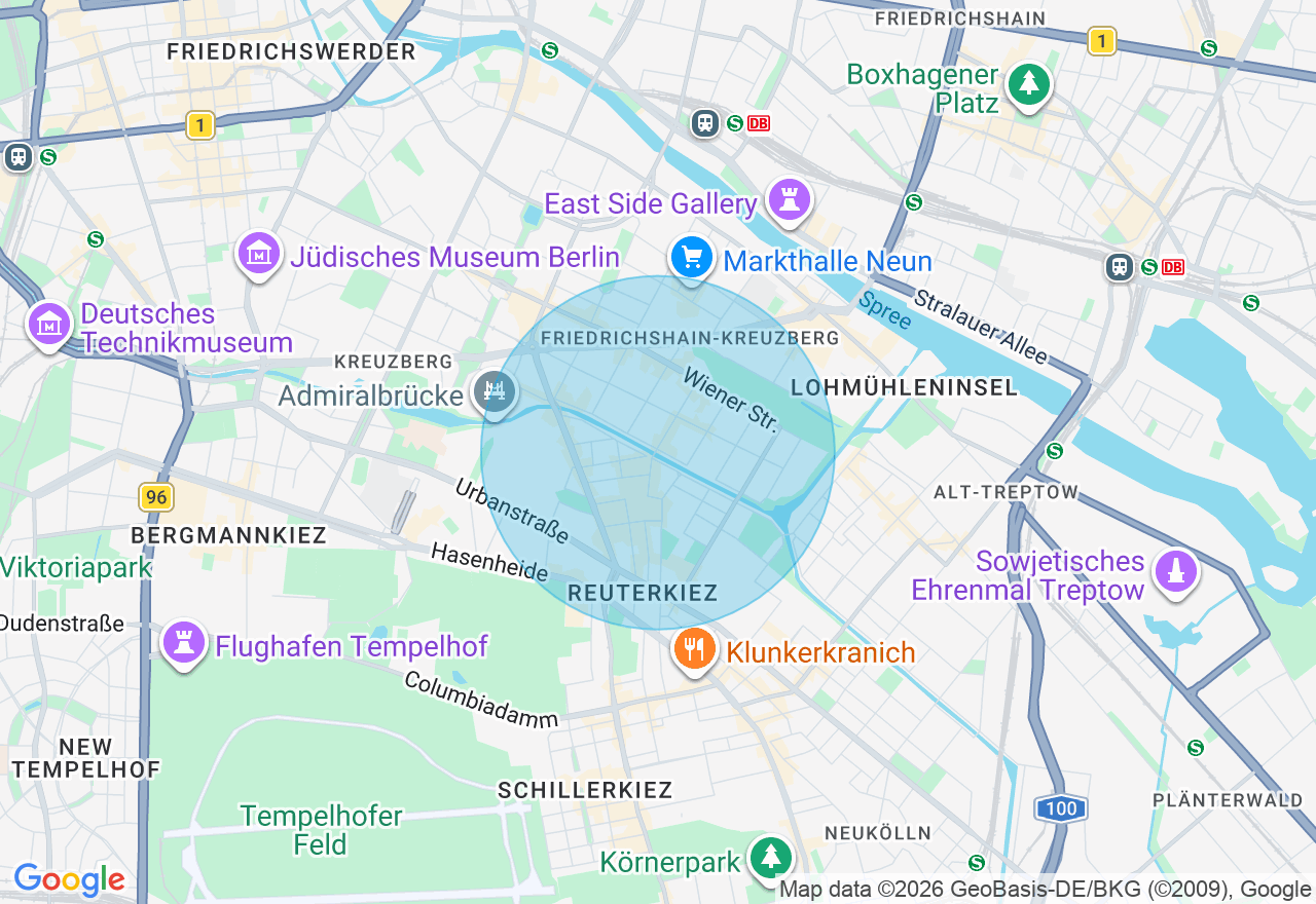 Kartenansicht der Location