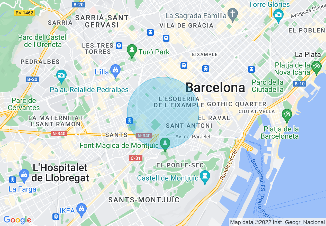 Mapa de la ubicación