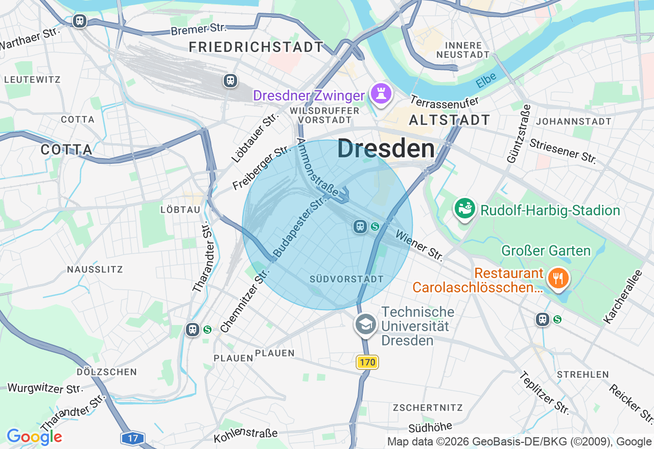 Kartenansicht der Location
