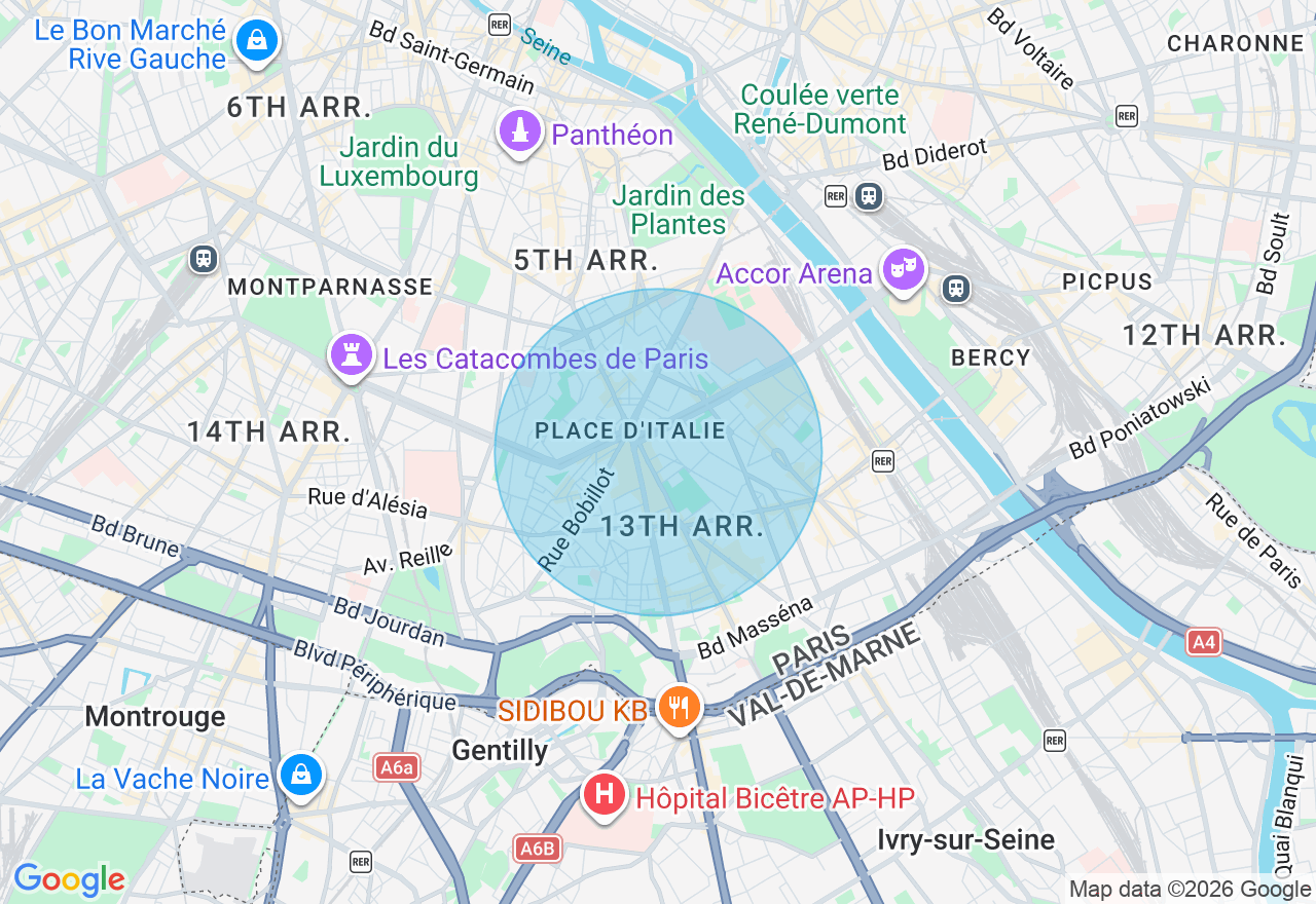 Carte de l'emplacement