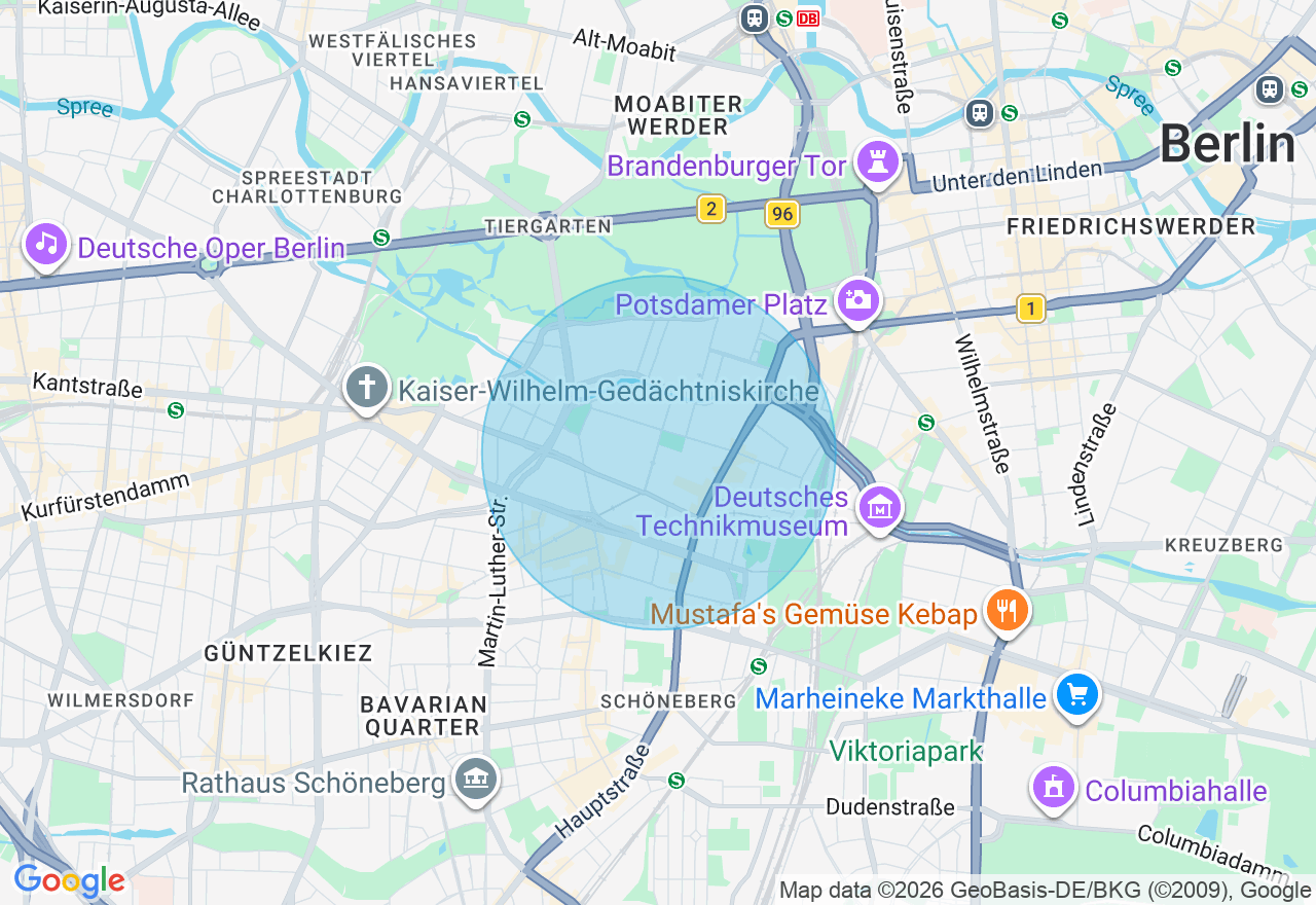 Kartenansicht der Location