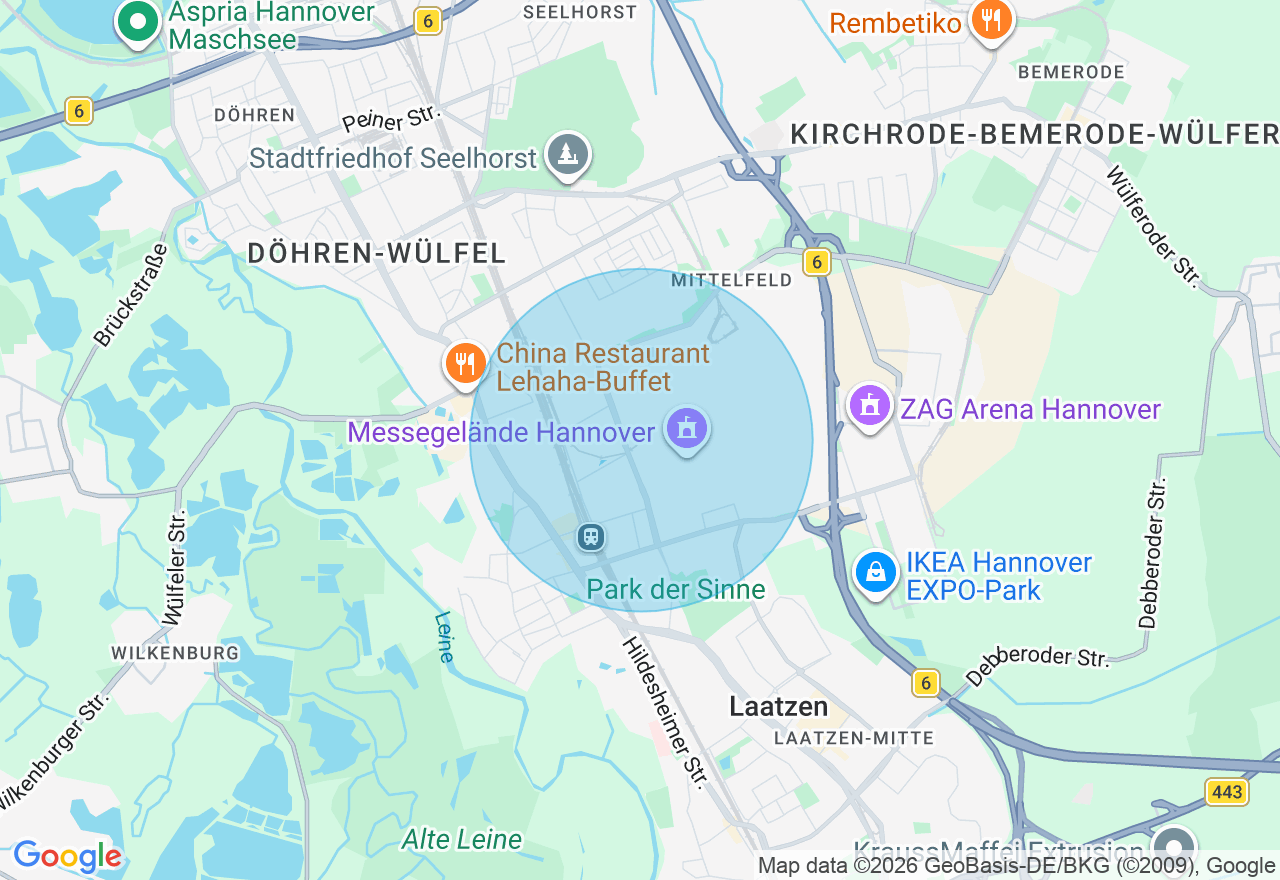 Kartenansicht der Location