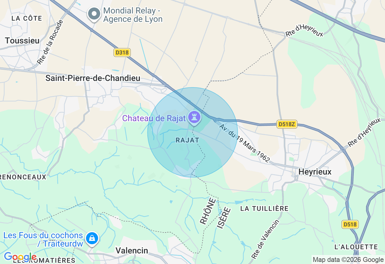 Carte de l'emplacement