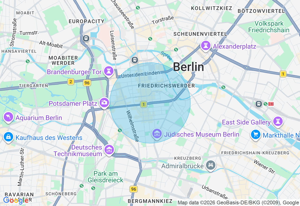 Kartenansicht der Location