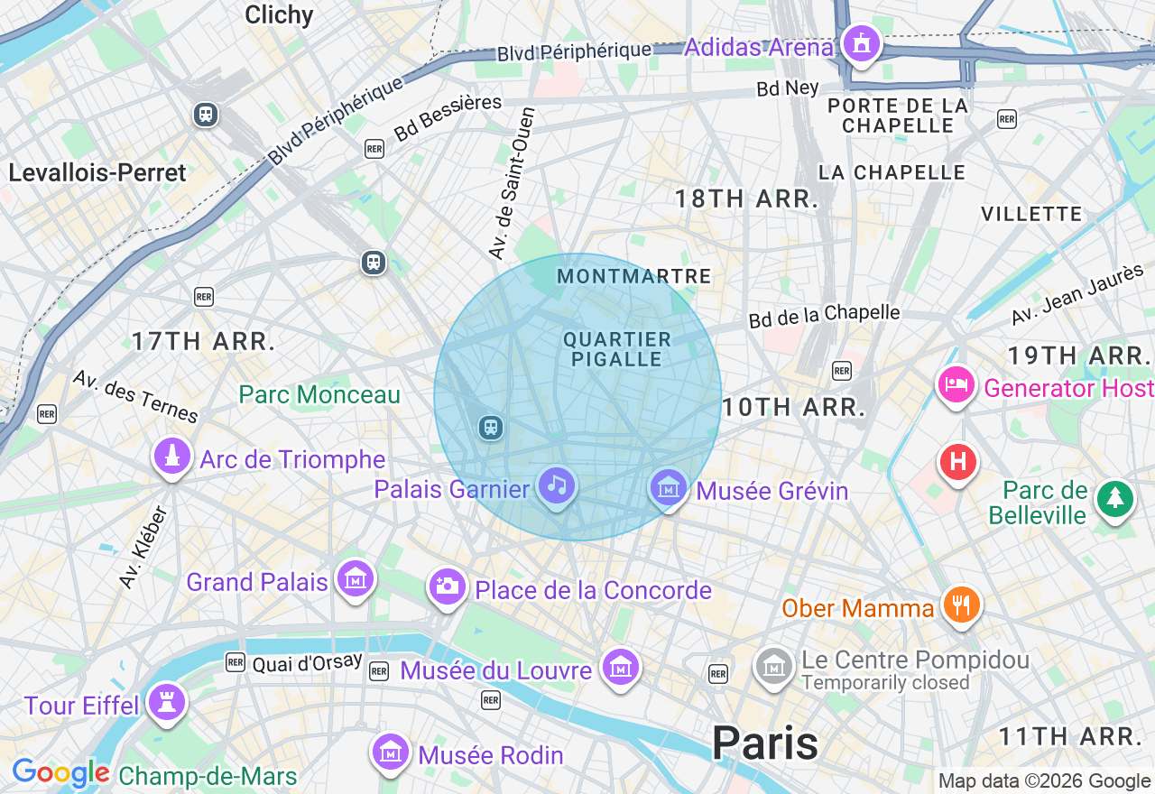 Carte de l'emplacement