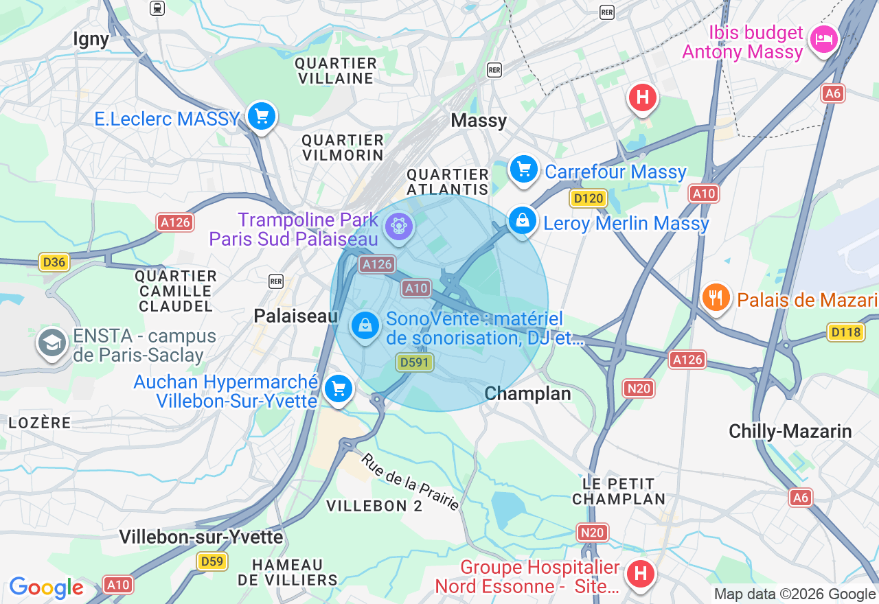 Carte de l'emplacement