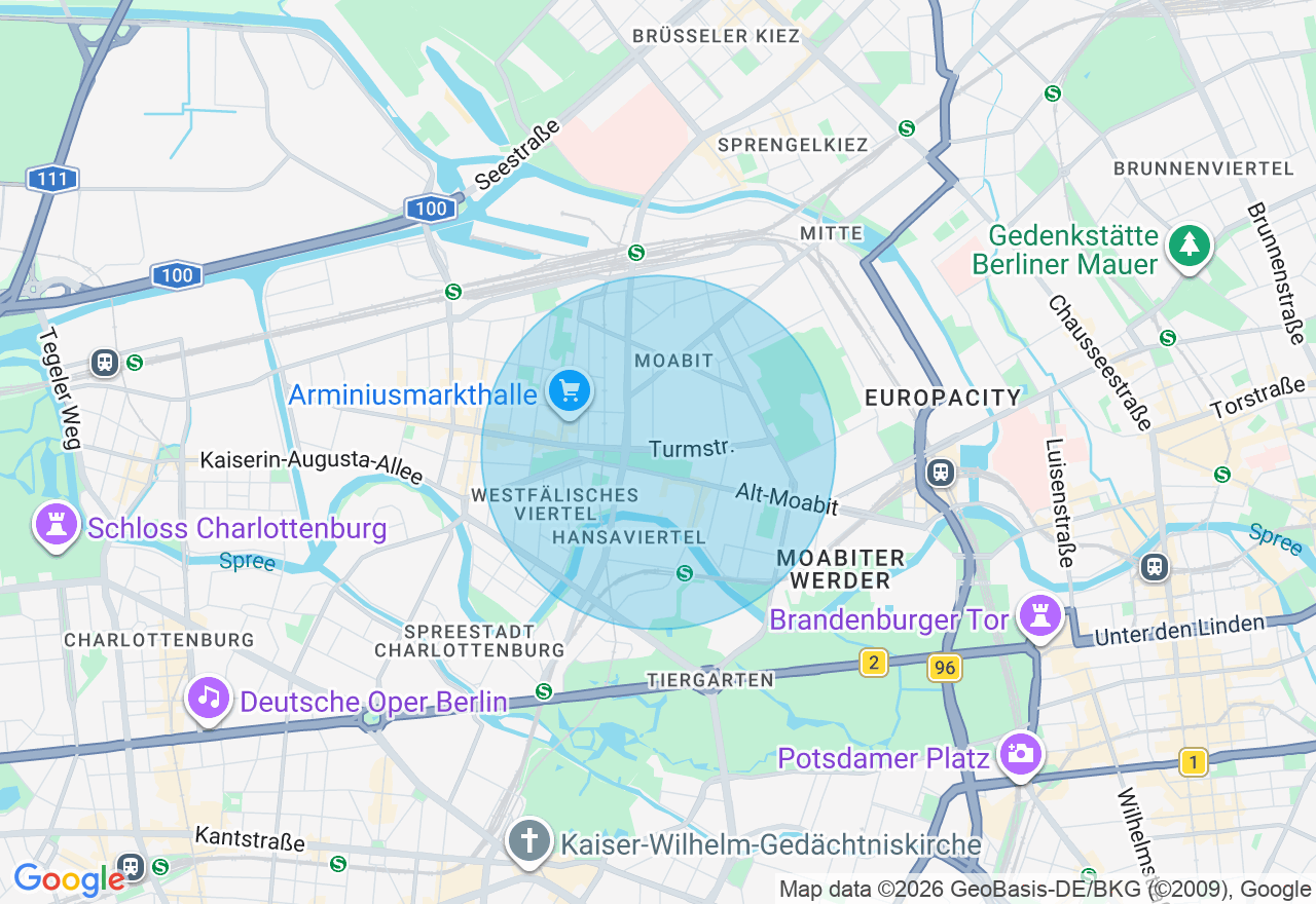 Kartenansicht der Location