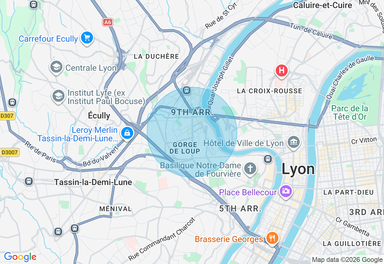 Carte de l'emplacement