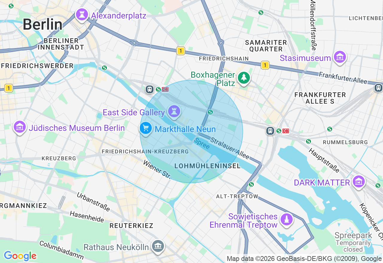 Kartenansicht der Location