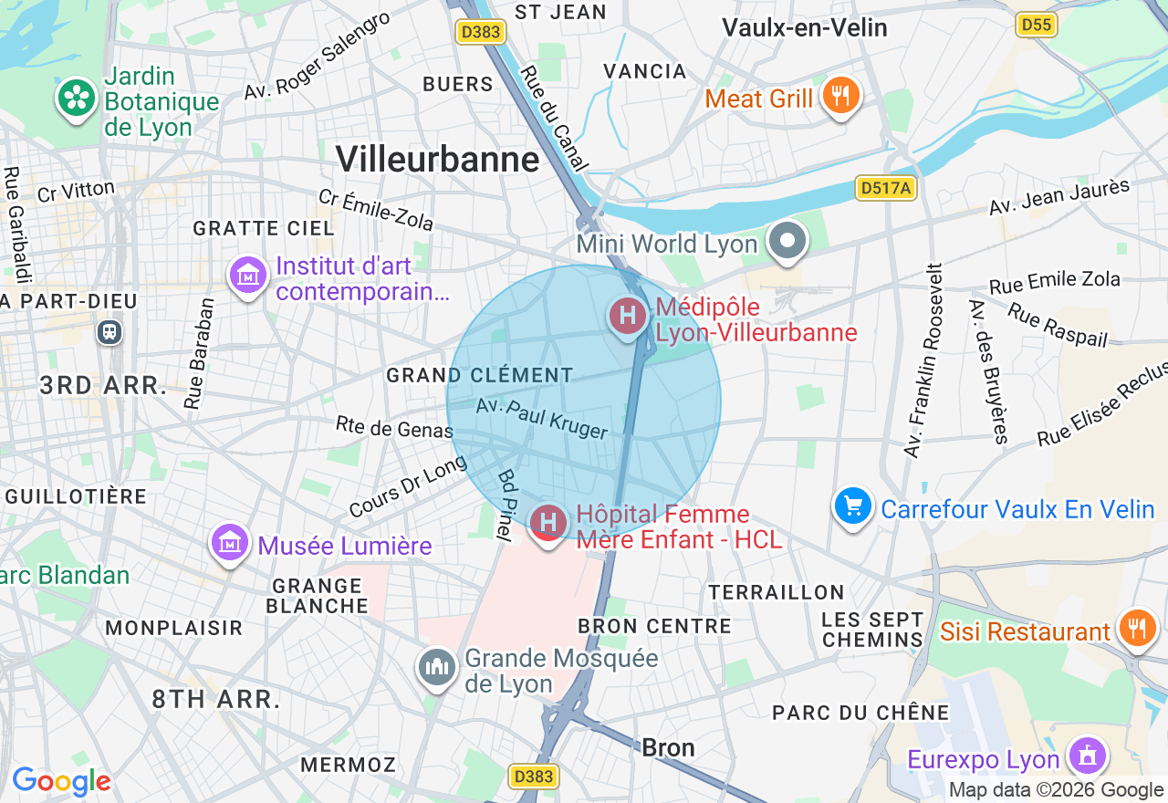 Carte de l'emplacement