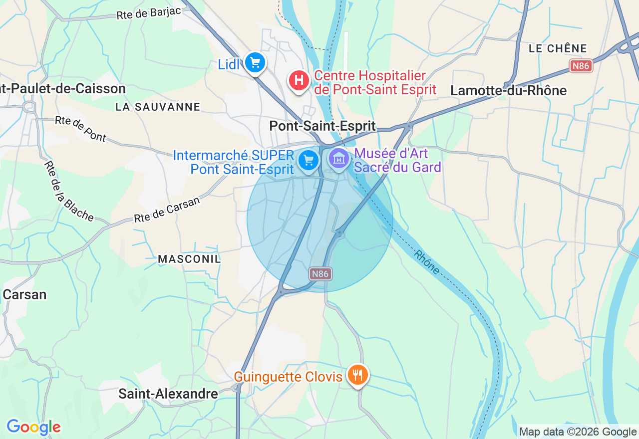 Carte de l'emplacement