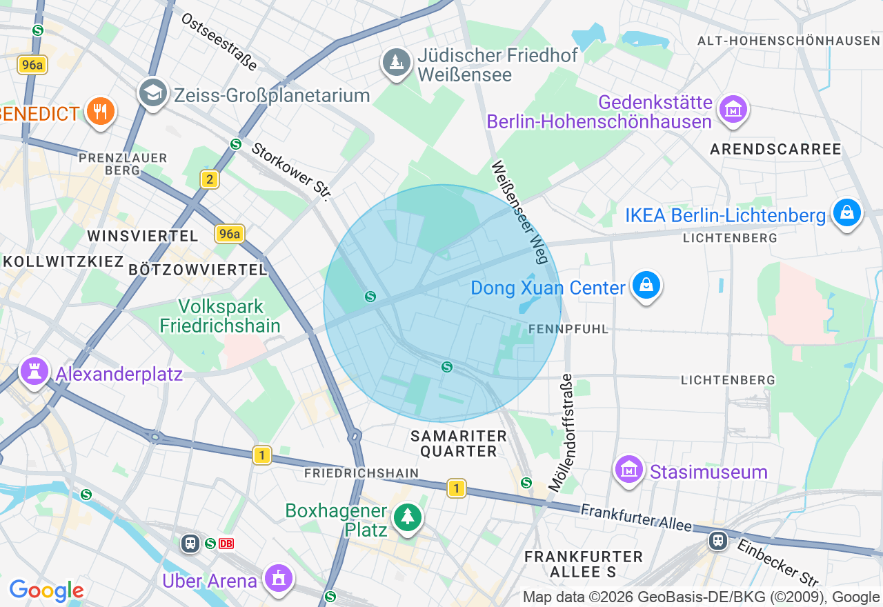 Kartenansicht der Location