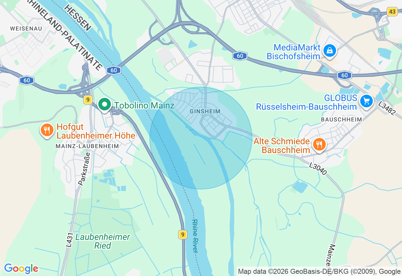 Kartenansicht der Location