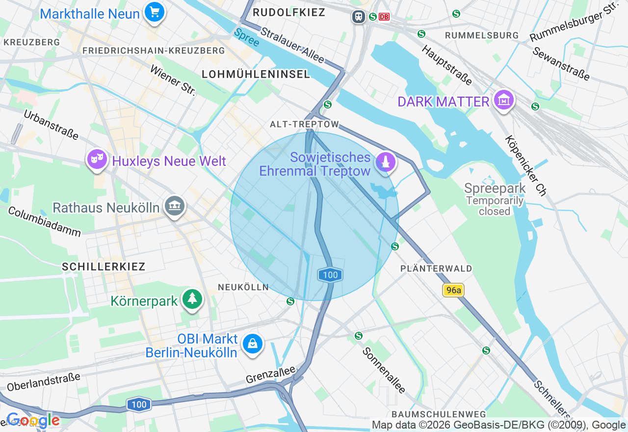 Kartenansicht der Location