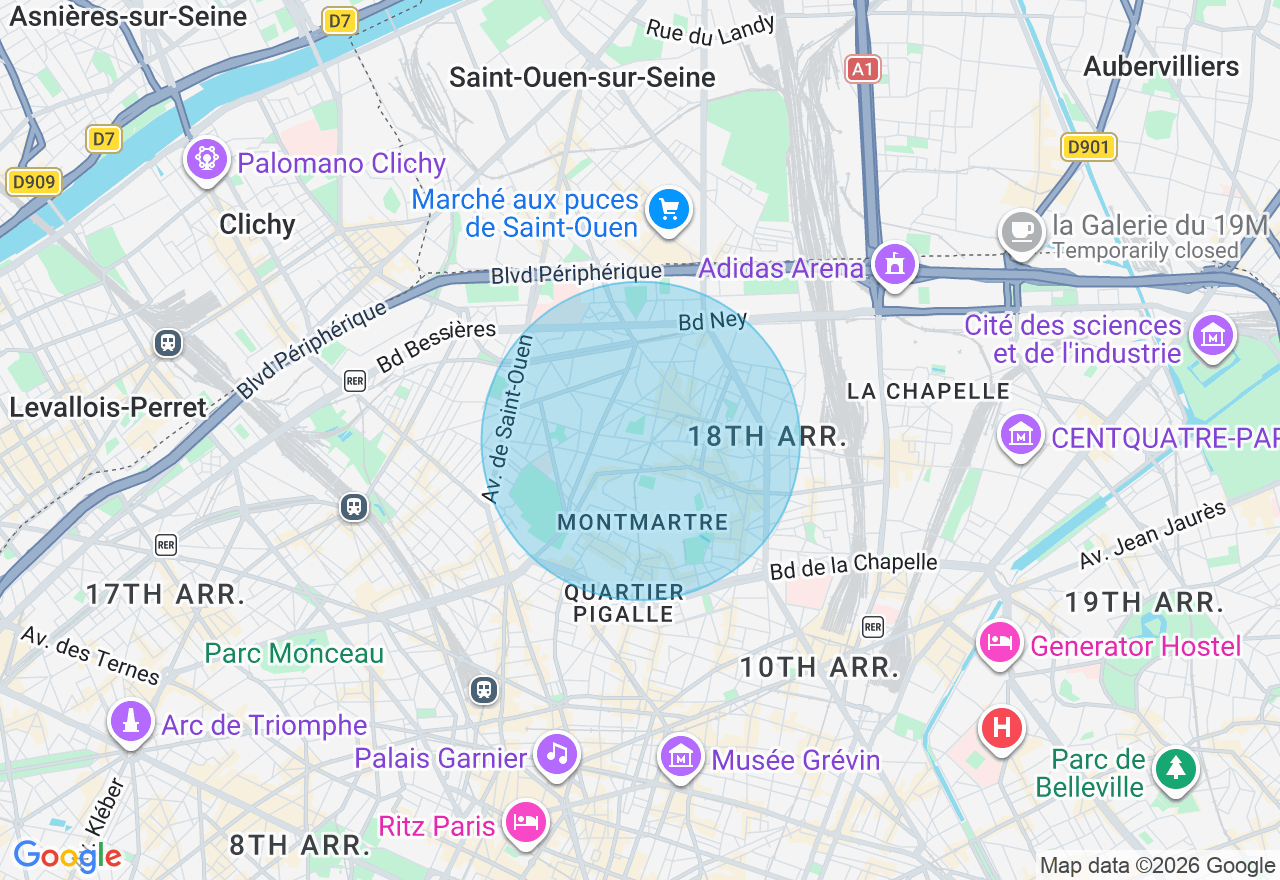 Carte de l'emplacement