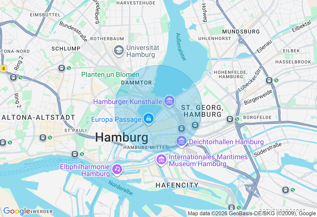 Kartenansicht der Location