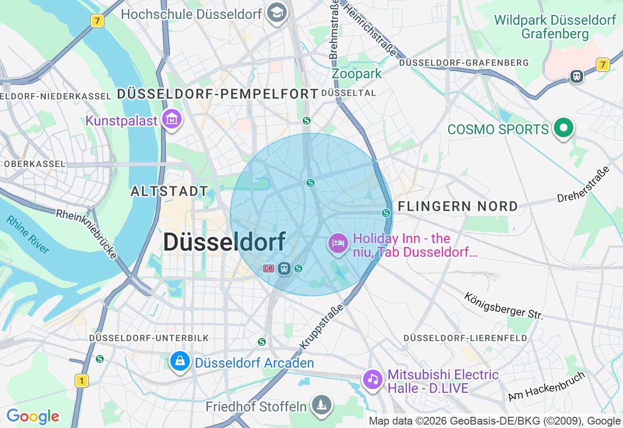 Kartenansicht der Location
