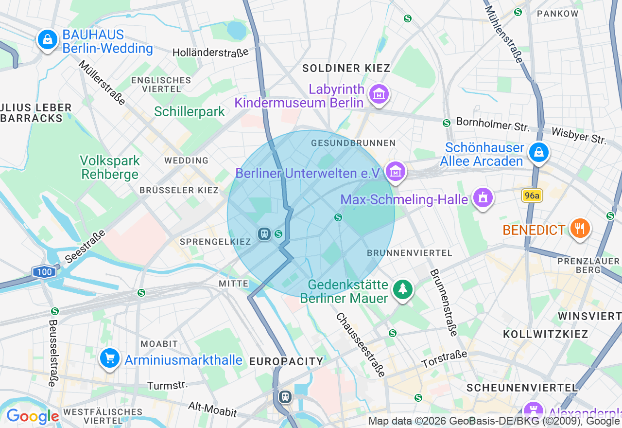 Kartenansicht der Location