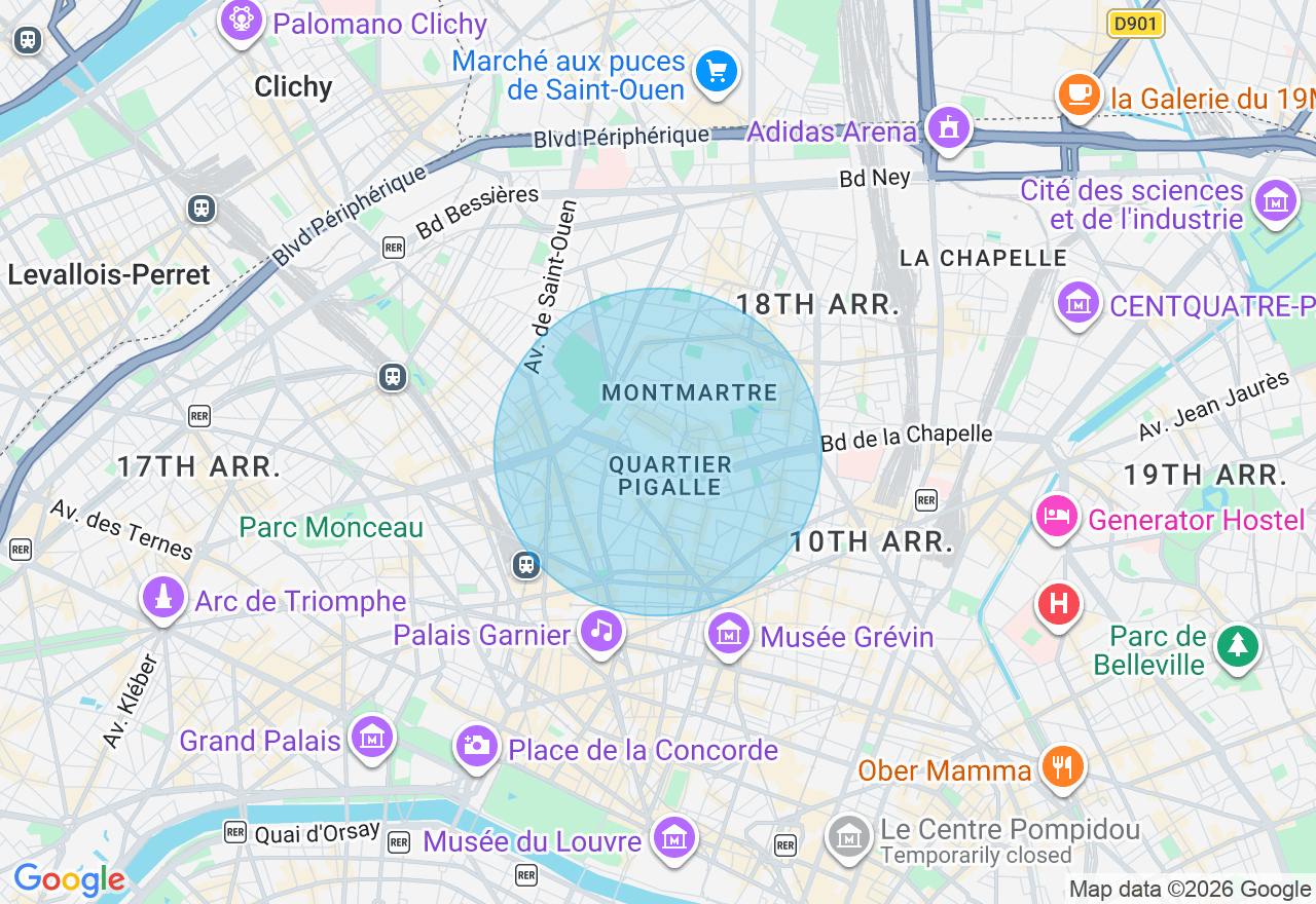 Carte de l'emplacement