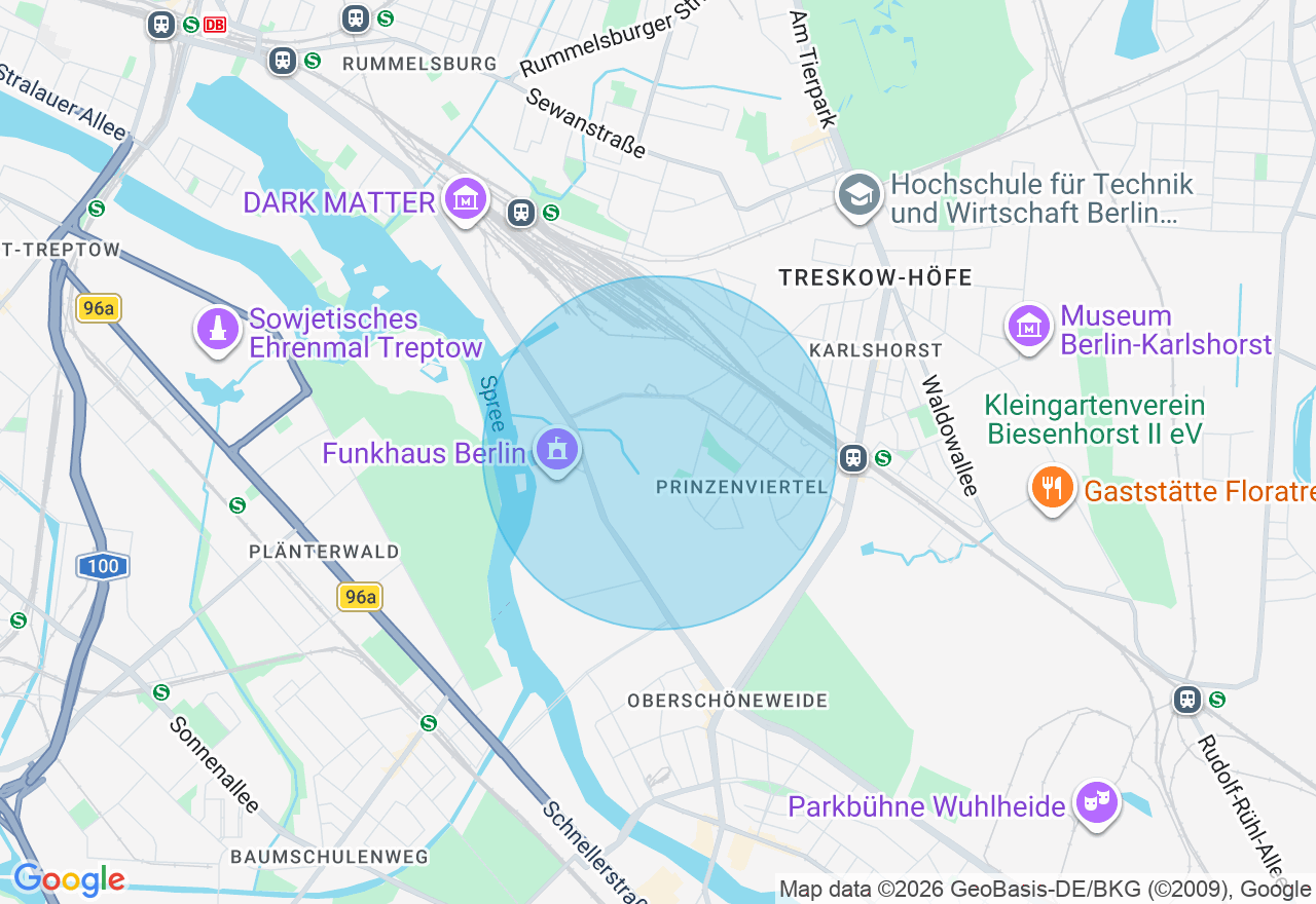 Kartenansicht der Location