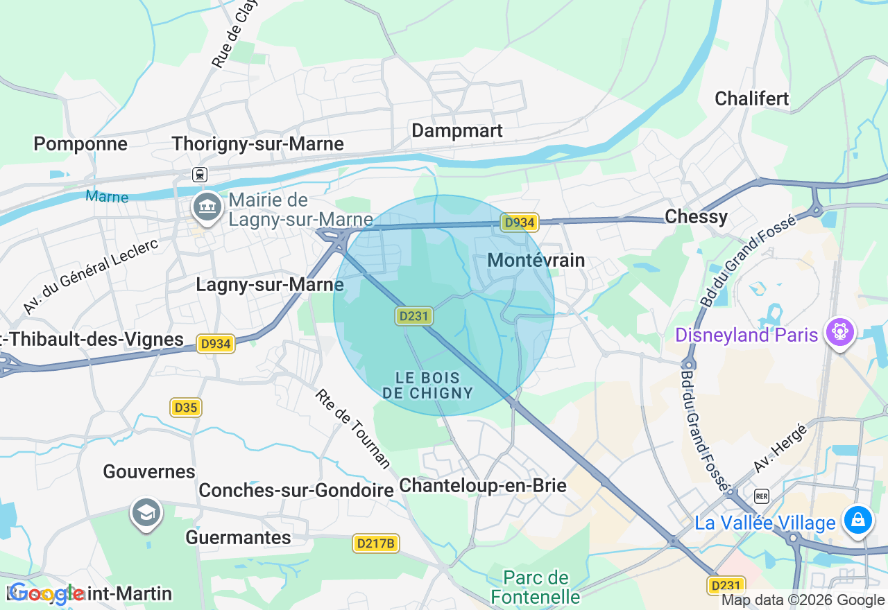 Carte de l'emplacement