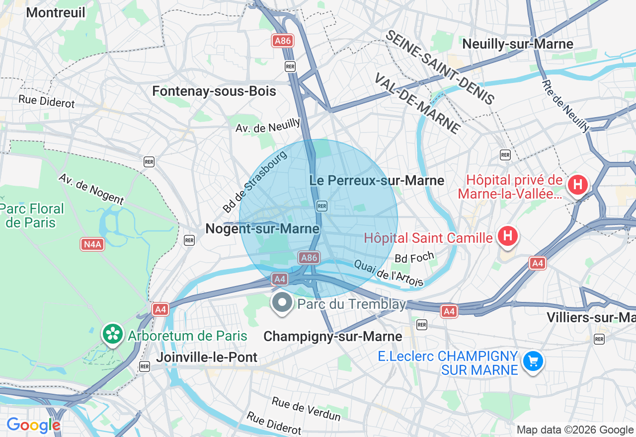 Carte de l'emplacement