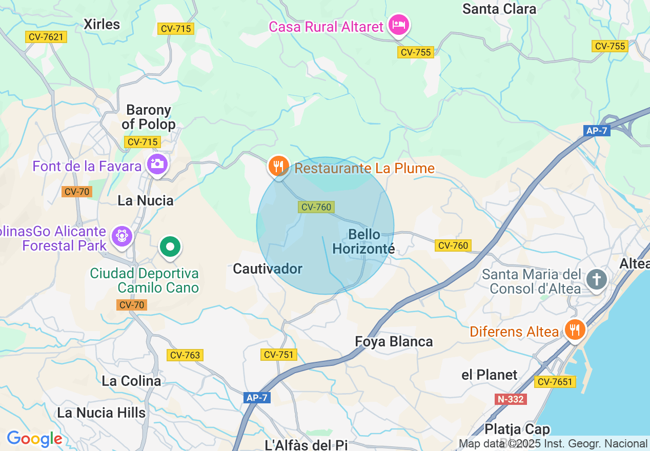Mapa de la ubicación