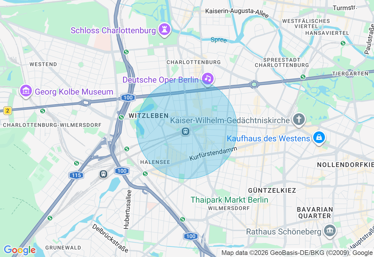 Kartenansicht der Location