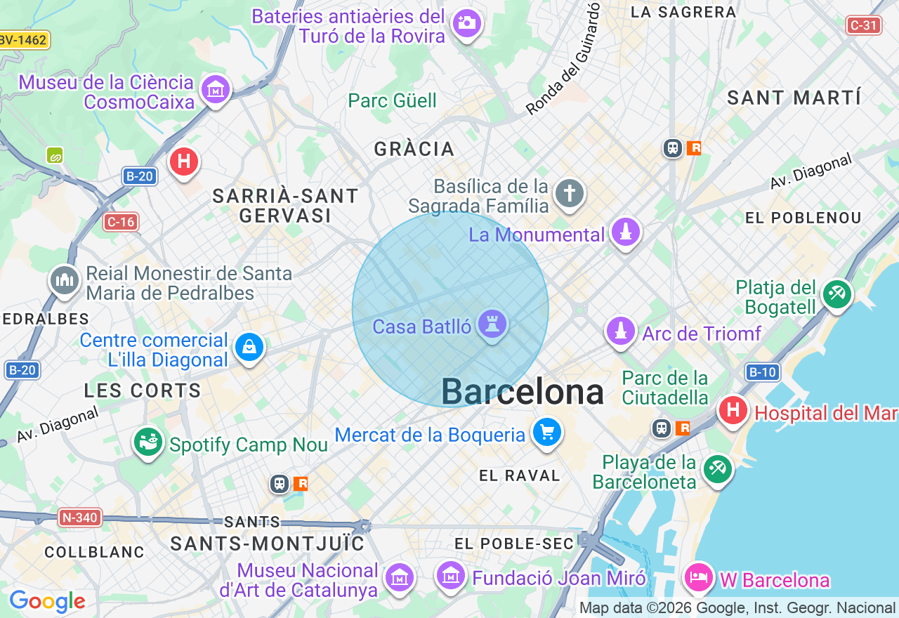 Mapa de la ubicación