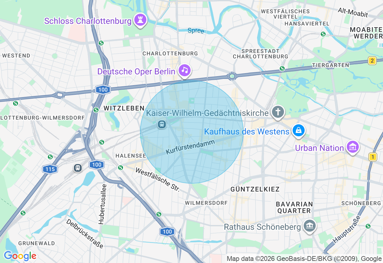 Kartenansicht der Location