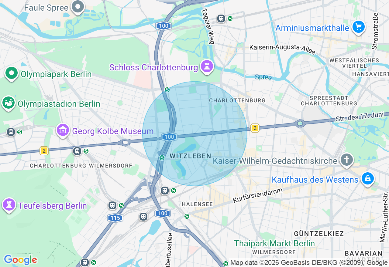 Kartenansicht der Location