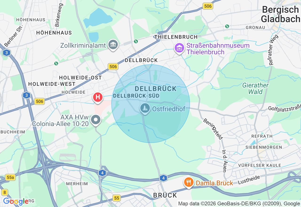 Kartenansicht der Location