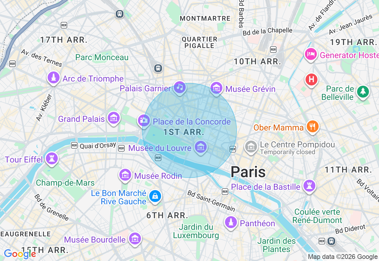Carte de l'emplacement