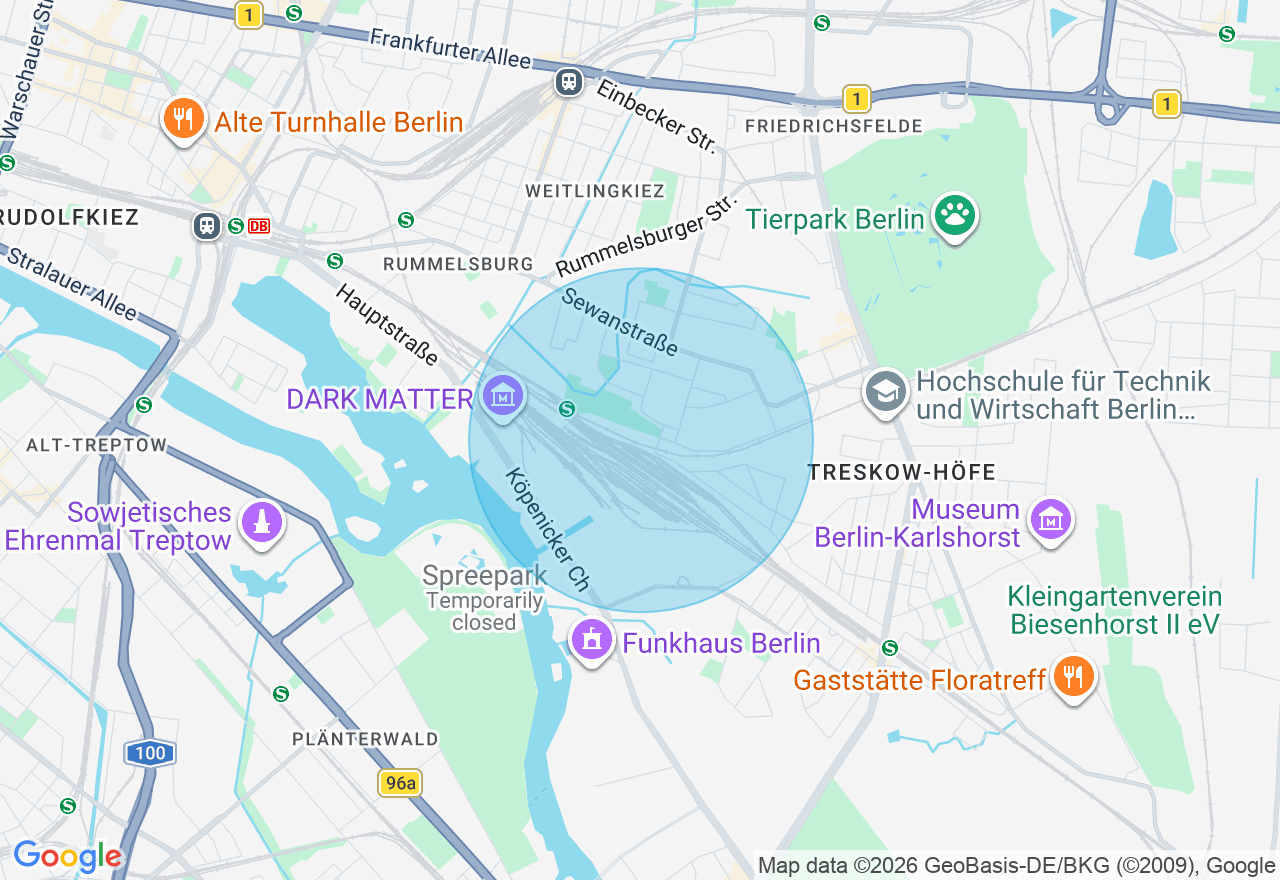 Kartenansicht der Location
