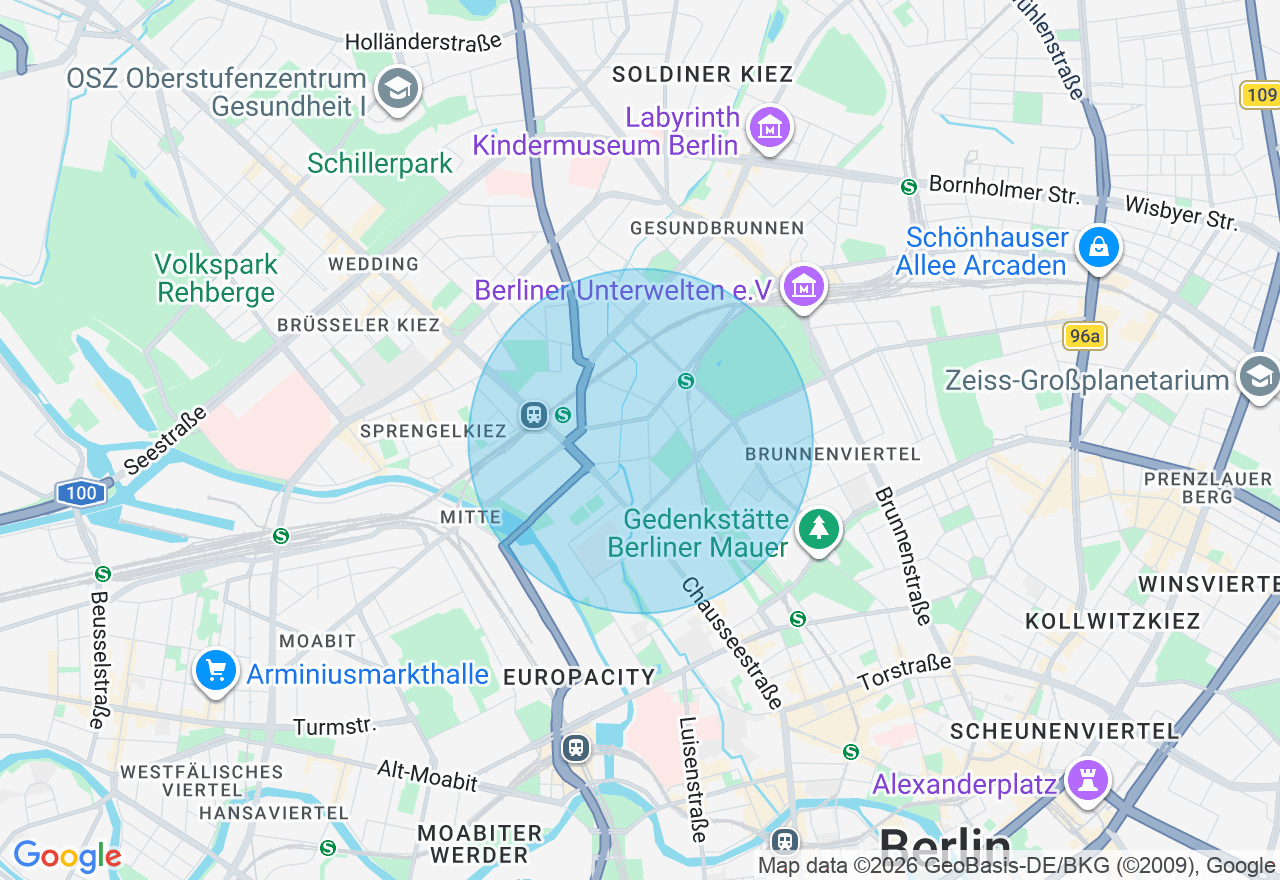 Kartenansicht der Location