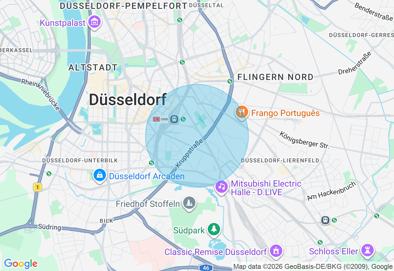 Kartenansicht der Location