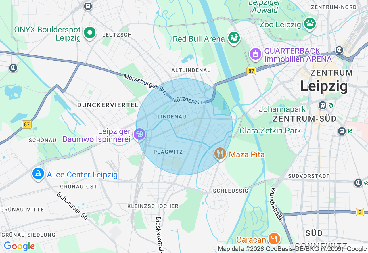 Kartenansicht der Location